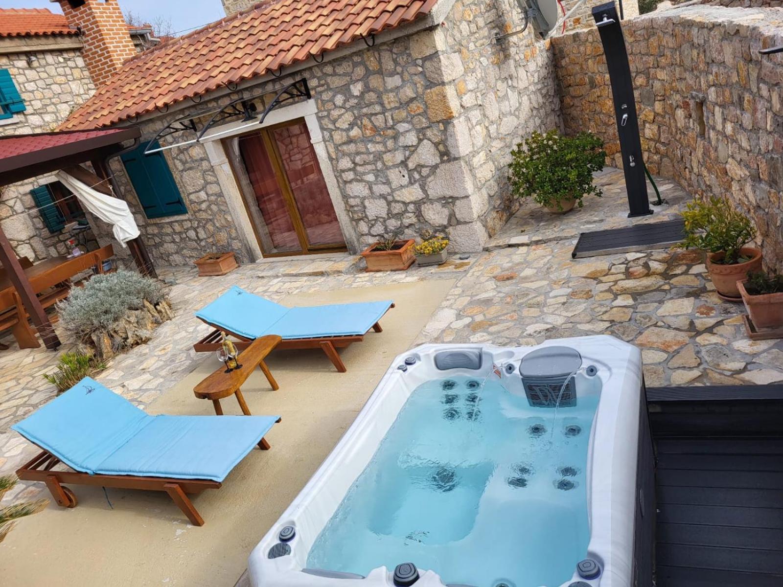 Villa Stone House Knezevic Vinjerac Exterior foto