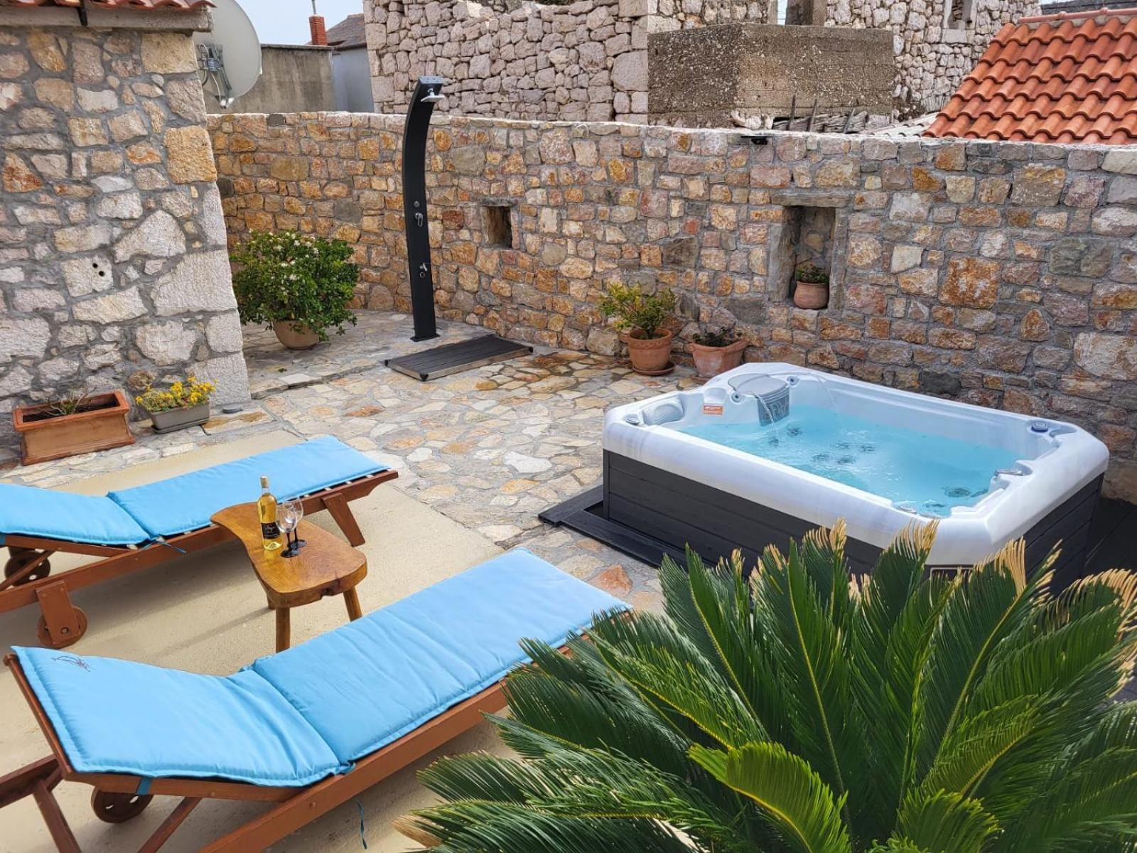 Villa Stone House Knezevic Vinjerac Exterior foto